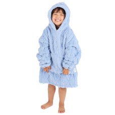 18C1040: Infants Clipped Arran Oversized Plush Hoodie (One Size - 3-6 Years)